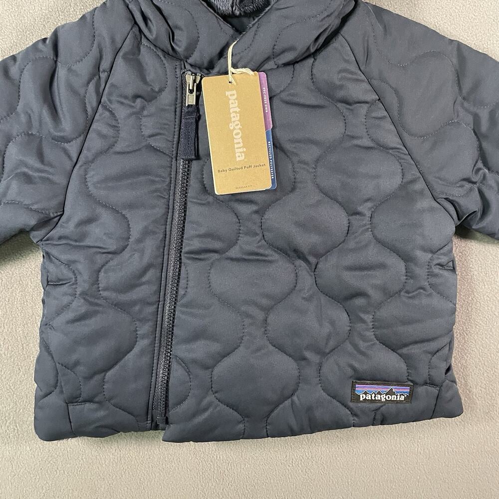 Patagonia Baby Quilted Puff Jacket Navy 3-6 Months - Picture 2 of 9